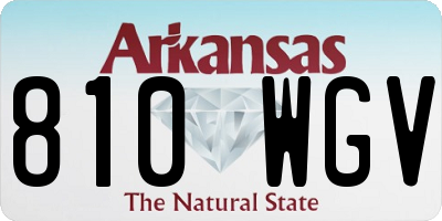 AR license plate 810WGV