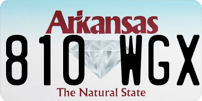 AR license plate 810WGX