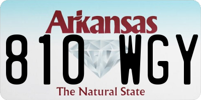 AR license plate 810WGY
