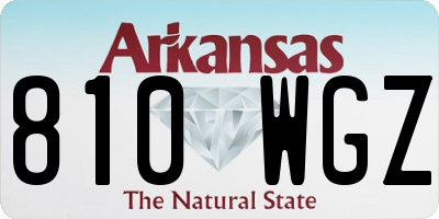 AR license plate 810WGZ