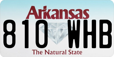 AR license plate 810WHB