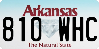 AR license plate 810WHC