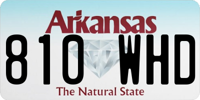 AR license plate 810WHD