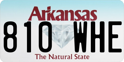 AR license plate 810WHE