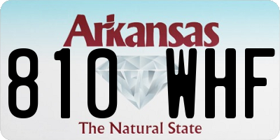 AR license plate 810WHF