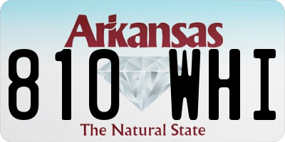 AR license plate 810WHI