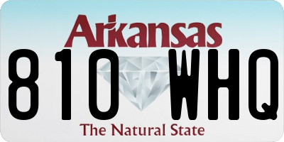 AR license plate 810WHQ
