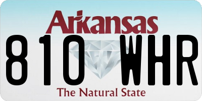 AR license plate 810WHR
