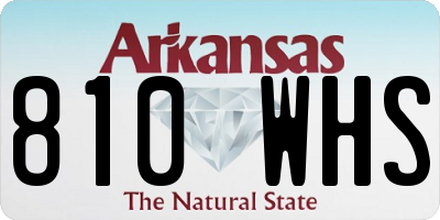 AR license plate 810WHS