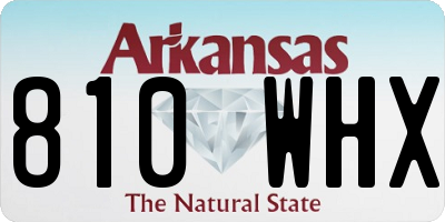 AR license plate 810WHX