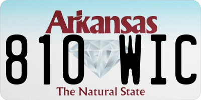 AR license plate 810WIC
