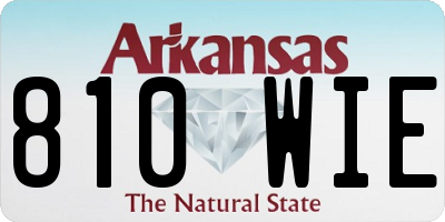 AR license plate 810WIE