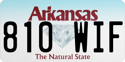 AR license plate 810WIF