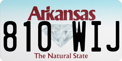 AR license plate 810WIJ