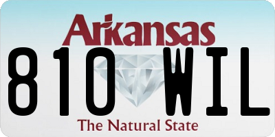 AR license plate 810WIL