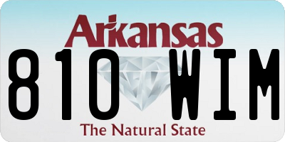 AR license plate 810WIM