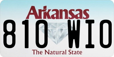AR license plate 810WIO
