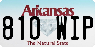 AR license plate 810WIP