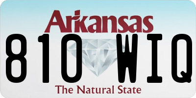 AR license plate 810WIQ