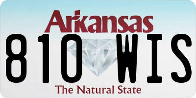 AR license plate 810WIS