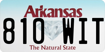 AR license plate 810WIT