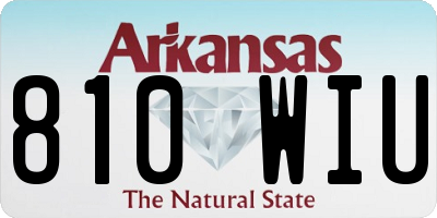 AR license plate 810WIU