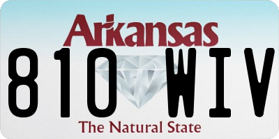 AR license plate 810WIV