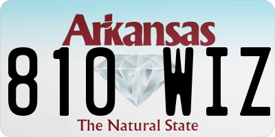 AR license plate 810WIZ