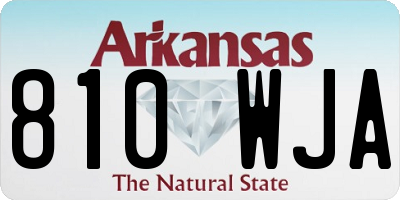 AR license plate 810WJA