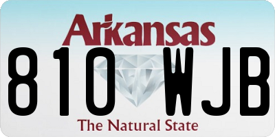 AR license plate 810WJB