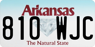 AR license plate 810WJC