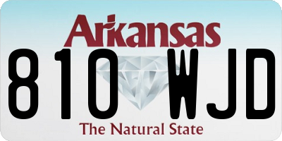 AR license plate 810WJD