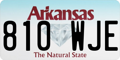 AR license plate 810WJE