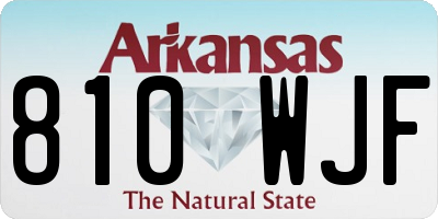 AR license plate 810WJF
