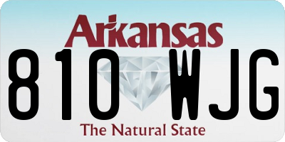 AR license plate 810WJG
