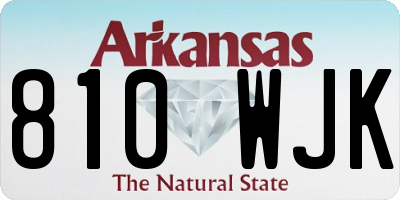 AR license plate 810WJK