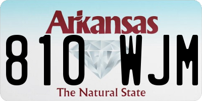 AR license plate 810WJM