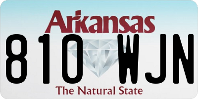 AR license plate 810WJN