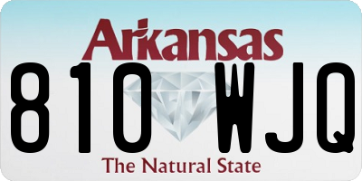 AR license plate 810WJQ