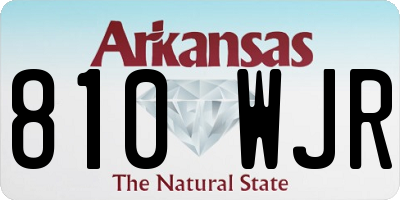 AR license plate 810WJR