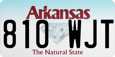 AR license plate 810WJT