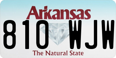 AR license plate 810WJW