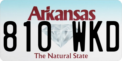 AR license plate 810WKD