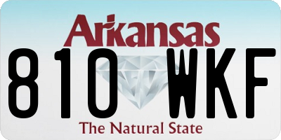 AR license plate 810WKF