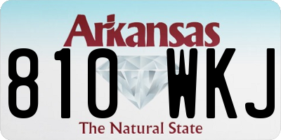 AR license plate 810WKJ
