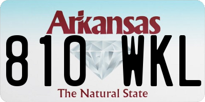 AR license plate 810WKL