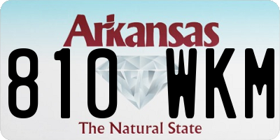 AR license plate 810WKM