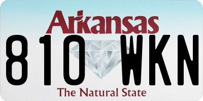 AR license plate 810WKN