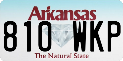 AR license plate 810WKP