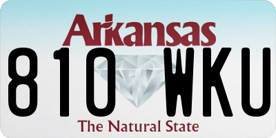 AR license plate 810WKU